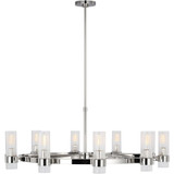 Geneva 8 Light Chandelier 14.88 X 42 Inch Wide by Visual Comfort Studio - CC16810