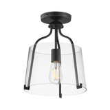 Bellmore 1 Light Semi Flush Mount 11 Inch Tall and 13.75 Inch Wide by Maxim - 5681