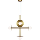 Nodes 5 Light Chandelier 28.75 and 27.25 Inch Wide by Visual Comfort Studio - KC1035