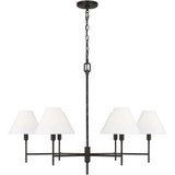 Ridgewood 6 Light Chandelier 25.63 X 36 Inch Wide by Visual Comfort Studio - CC1776