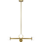 Nodes 4 Light Chandelier 4.25 Inch X 30 Inch Wide by Visual Comfort Studio - KC1064