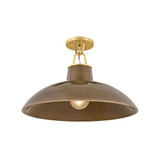 Pottersville 1 Light Flush Mount 11.5 Inch X 18 Inch Wide by Hudson Valley - 1929