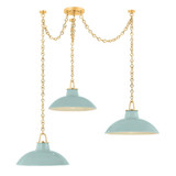 Pottersville 3 Light Chandelier 31.75 and 54.25 Inch Wide by Hudson Valley - 1957