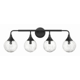 Reflection 4 Light Bath Vanity 11 Inch Tall and 32 Inch Wide by Craftmade - 61204