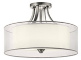 Lacey 4 Light 20 Inch Wide Semi Flush Mount by Kichler - 42387