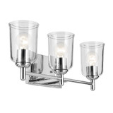 Shailene 3 Light Clear Glass Vanity Light by Kichler - 45574C