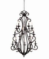 Santa Barbara 15 Light Oversized Foyer Pendant by Kalco - 3164TO