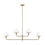Mendota 4 Light Chandelier 15 Inch Tall and 50 Inch Wide by Generation - GLC1244