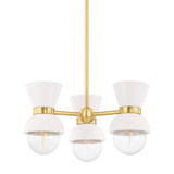 Gillian 3 Light 20.5 Inch Wide Semi Flush Mount by Mitzi - H469603