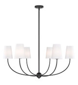 Shannon 6 Light Chandelier 19.25 x 42 Inches Wide by Z-Lite - 3040-42