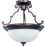 Essentials 584X 2 Light 14.75 Inch Wide Semi Flush Mount by Maxim - 5843
