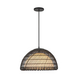 Bondi 1 Light Pendant 9.38 Inch Tall and 16.13 Inch Wide by Alora - PD631416