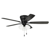 Wheeler 5 Blade Flush Mount Ceiling Fan with Light 52 Inches by Craftmade - WHL52-5-C3