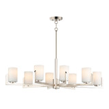 Dart 8 Light Large Chandelier by Maxim 21288SWSN - 21288SW