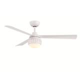 Paget 3 Blade Ceiling Fan with Light Kit 52 Inch Wide by Fanimation - FP6837