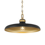 Crowne 1 Light Pendant 7.25 Inch Tall and 16 Inch Wide by Minka Lavery - 3935