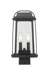 Millworks 2 Light Small Outdoor Post Mount 15.25 Inch Tall by Z-Lite - 574PHMS