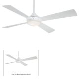 Aluma 4 Blade Ceiling Fan with Light Kit 52 Inches Wide by Minka Aire - F521L