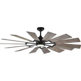 Prairie 62 14 Blade Ceiling Fan Includes Light Kit 62 Inch Wide by VC Fan - 14PRR62