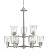 Bohin 9 Light Chandelier 28 Inches Wide by 29 Inches High by Z-Lite - 464-9BNN