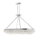 Calypso 8 Light Chandelier 24.75 Inch Tall X 39.75 Inch Wide by Crystorama - 279