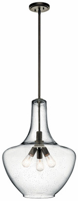 Everly 3 Light Large Pendant 27.25 Inch Tall by Kichler - 42198