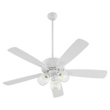 Ovation 5 Blade Ceiling Fan with 3 Light Kit 52 Inch Wide by Quorum - 4525-03