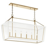 Delvin 6 Light Small Linear Chandelier by Kichler - 52622