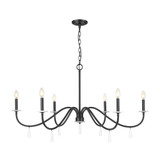 Toussant 6 Light Chandelier 24.5 Inch Tall and 45 Inch Wide by Z Lite - 6103-45