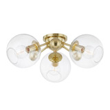 Abbott 3 Light 24.5 Inch Wide Flush Mount by Hudson Valley - 8025