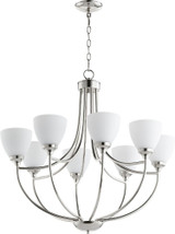 Enclave 8 Light Large Chandelier by Quorum - 6059-8