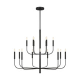 Brianna 15 Light Oversized 2 Tier Chandelier by Visual Comfort Studio - EC10015