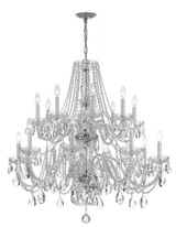 Traditional Crystal 16 Light Oversized Chandelier by Crystorama - 1139