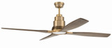 Ricasso 4 Blade Ceiling Fan with Light Kit 60 In Wide by Craftmade - RIC60