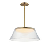 Jensen 28W 1 LED Pendant 7.5 Inch Tall and 18 Inch Wide by ET2 - E22088