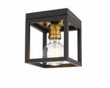 Kube 1 Light 5.75 Inch Wide Flush Mount by Z-Lite - 480F1