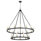 Paxton 24 Light Oversized 2 Tier Chandelier by Quorum - 64-24