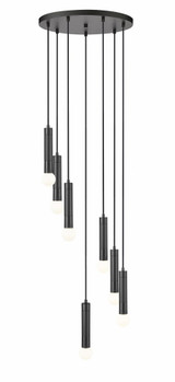 Stari 7 Light Chandelier 11 Inch Tall and 18 Inch Wide by Z Lite - 1956P-7R