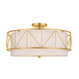 Birkleigh 4 Light Inch Wide Semi Flush Mount by Kichler - 52076-13