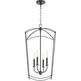 Mantle 4 Light Small Foyer Chandelier by Quorum - 6812-4
