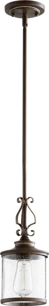 San Miguel 1 Light Mini Pendant by Quorum - 3073