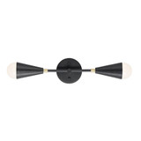 Lovell 2 Light Wall Sconce by Maxim - 11262BKSBR