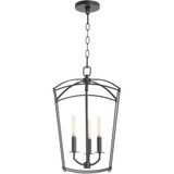 Mantle 3 Light Mini Foyer Chandelier by Quorum - 6812-3