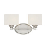 Kane 2 Light Vanity Light 16 Inch Wide by Savoy House - 8-890-2