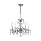 Traditional Crystal 4 Light Small Chandelier by Crystorama - 1064