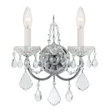 Imperial 2 Light Candle Style Wall Sconce by Crystorama - 3222