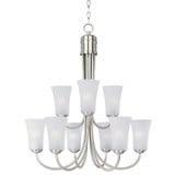 Logan 9 Light Large 2 Tier Chandelier by Maxim - 10046FT