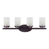 Corona 4 Light Frosted Glass Vanity Light by Maxim - 10214