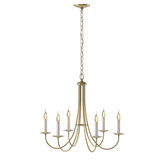 Simple Lines 6 Light Medium Chandelier by Hubbardton Forge 101160HF - 101160HF