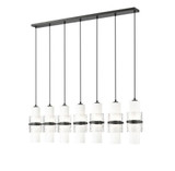 Cayden 7 Light Linear Chandelier 16.75 x 4.75 Inches Wide by Z-Lite - 1946P-7L